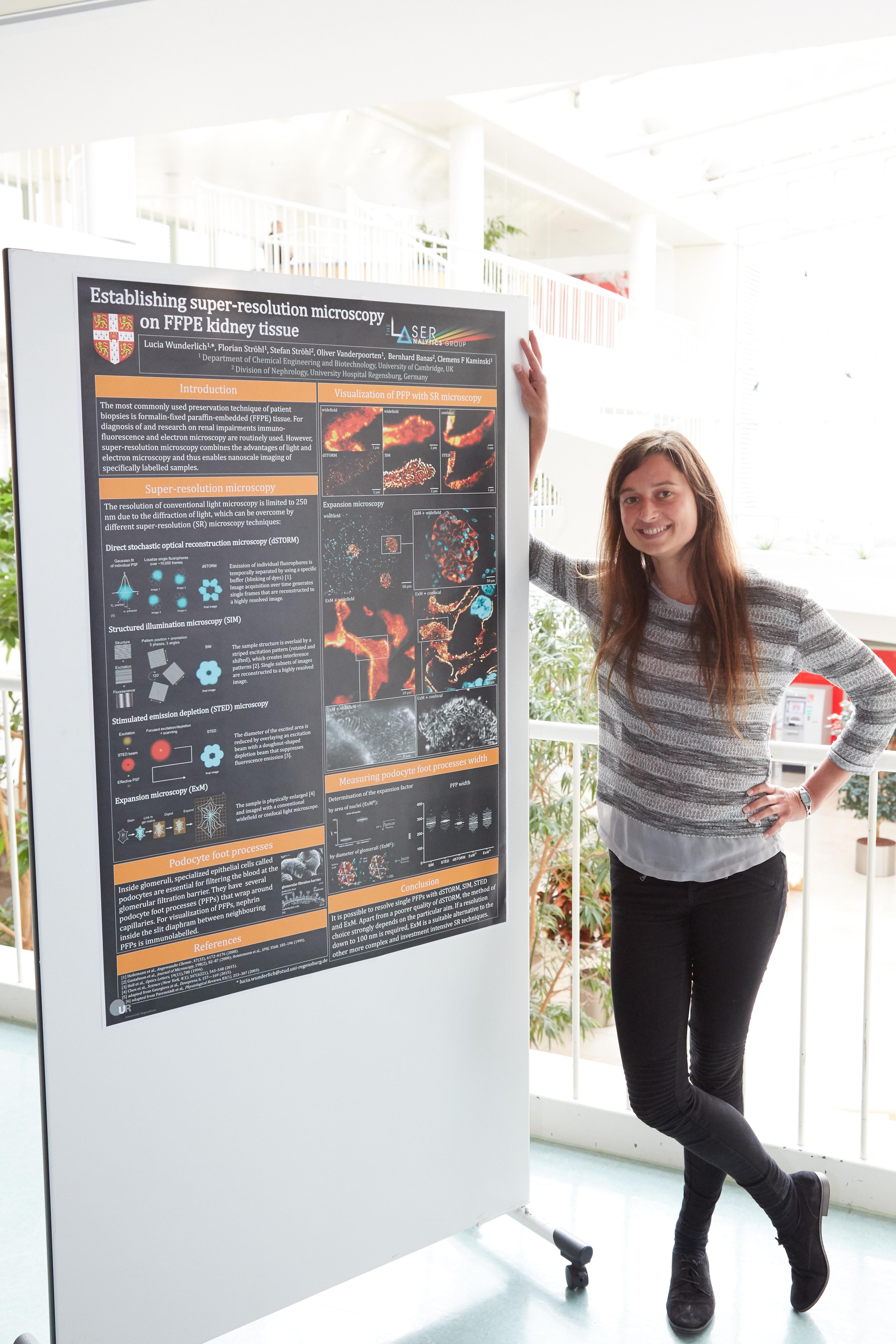 Former Group Member, Lucia Wunderlich, wins Molecular Medicine Conference Poster Prize