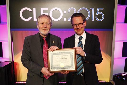 Prof. Clemens Kaminski elected Fellow of the Optical Society of America